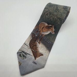 Endangered Species Bonnie Marris Under Morning Star Silk Tie Fox Wildlife